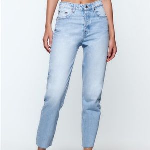 High rise ankle length Zara jeans